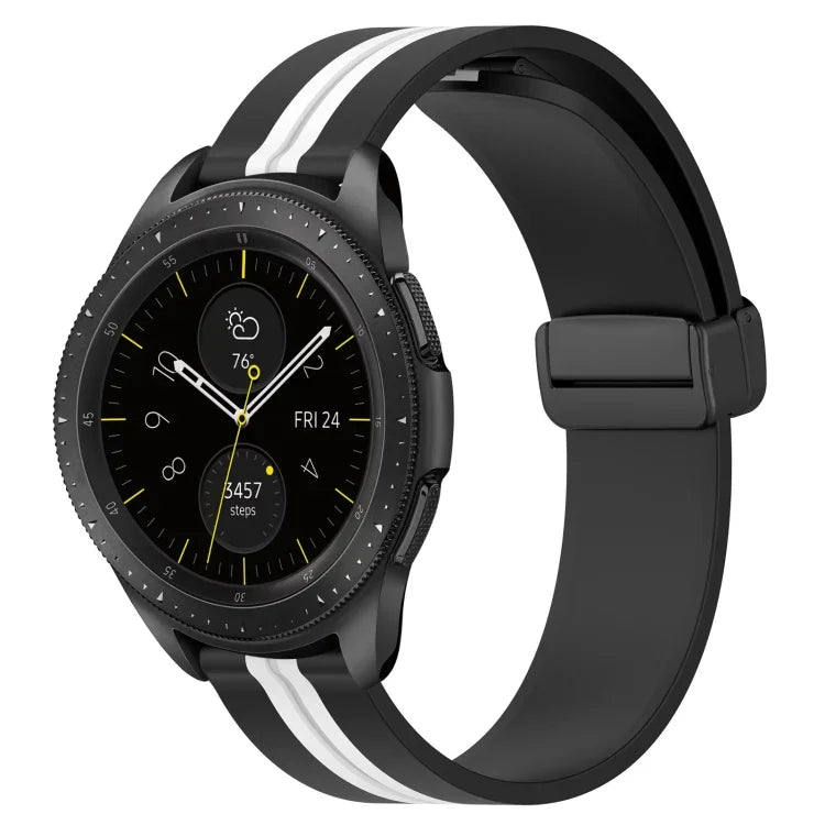 20mm 折りたたみマグネット留めシリコンウォッチバンド、Samsung Galaxy Watch Active 2 40mm用、Samsung Galaxy Watch Active 2 44mm用、Samsung Galaxy Watch 42mm用