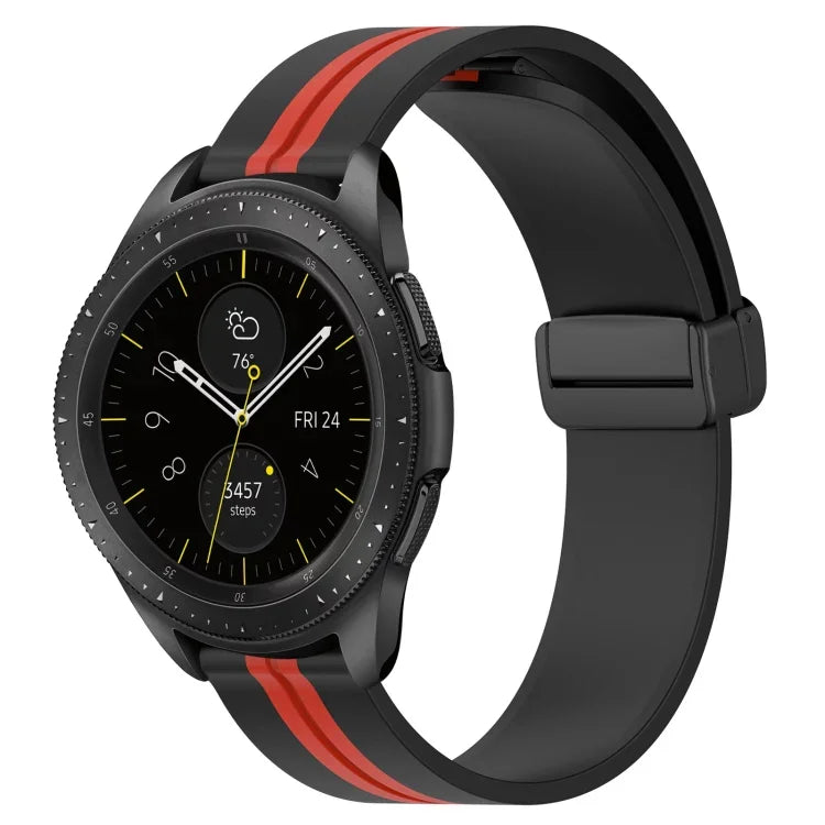 20mm 折りたたみマグネット留めシリコンウォッチバンド、Samsung Galaxy Watch Active 2 40mm用、Samsung Galaxy Watch Active 2 44mm用、Samsung Galaxy Watch 42mm用