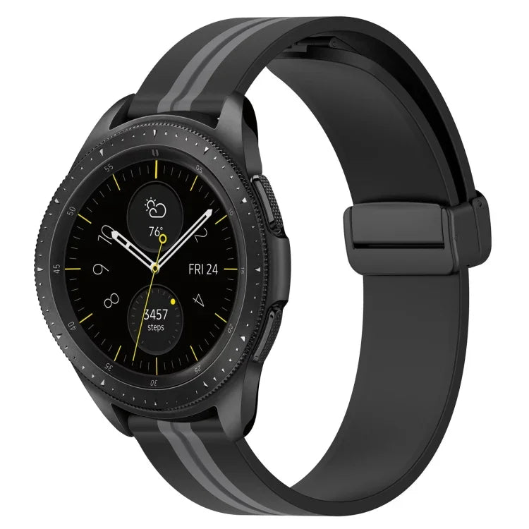 20mm 折りたたみマグネット留めシリコンウォッチバンド、Samsung Galaxy Watch Active 2 40mm用、Samsung Galaxy Watch Active 2 44mm用、Samsung Galaxy Watch 42mm用