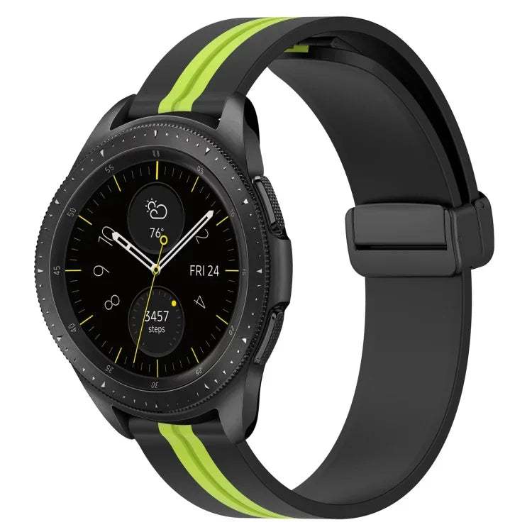 20mm 折りたたみマグネット留めシリコンウォッチバンド、Samsung Galaxy Watch Active 2 40mm用、Samsung Galaxy Watch Active 2 44mm用、Samsung Galaxy Watch 42mm用