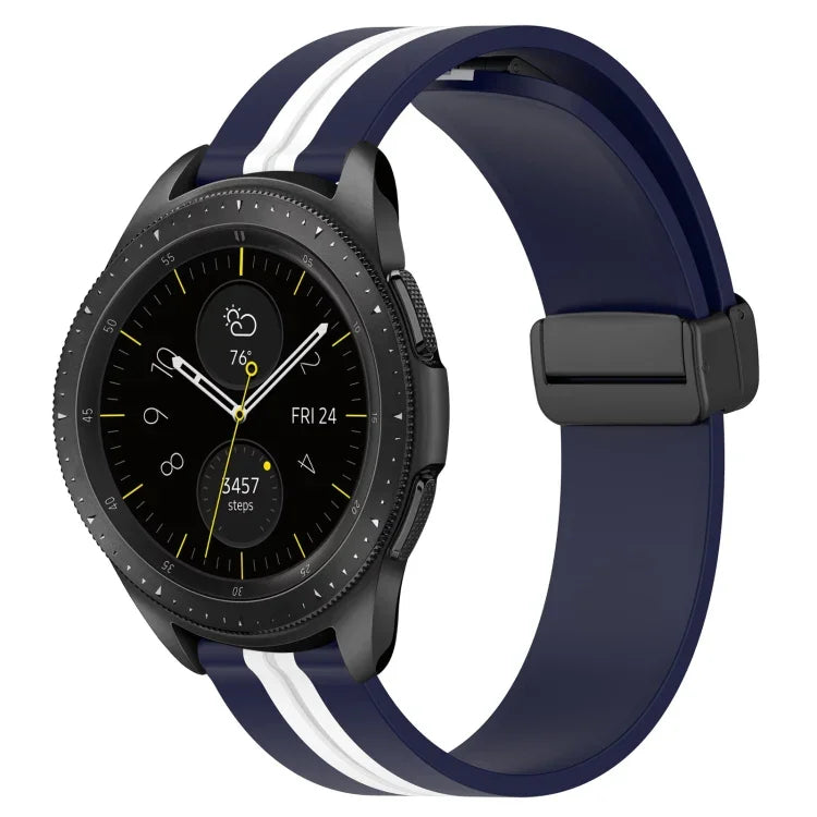 20mm 折りたたみマグネット留めシリコンウォッチバンド、Samsung Galaxy Watch Active 2 40mm用、Samsung Galaxy Watch Active 2 44mm用、Samsung Galaxy Watch 42mm用
