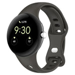 ウォータードロップ スリム バタフライボタン ソリッドシリコンバンド, Google Pixel Watch 4 / 3 / 2 / 1 41mm 用