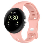 ウォータードロップ スリム バタフライボタン ソリッドシリコンバンド, Google Pixel Watch 4 / 3 / 2 / 1 41mm 用