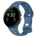 ウォータードロップ スリム バタフライボタン ソリッドシリコンバンド, Google Pixel Watch 4 / 3 / 2 / 1 41mm 用