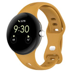 ウォータードロップ スリム バタフライボタン ソリッドシリコンバンド, Google Pixel Watch 4 / 3 / 2 / 1 41mm 用