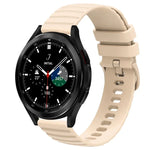 Samsung Galaxy Watch 4 Classic 42mm、Samsung Galaxy Watch 4 Classic 46mm、Samsung Galaxy Watch Active 2 40mm、Samsung Galaxy Watch Active 2 44mm用 20mm ウェービードットパターン ソリッドカラー シリコンウォッチバンド
