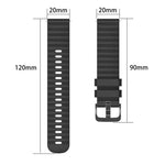 Samsung Galaxy Watch 4 Classic 42mm、Samsung Galaxy Watch 4 Classic 46mm、Samsung Galaxy Watch Active 2 40mm、Samsung Galaxy Watch Active 2 44mm用 20mm ウェービードットパターン ソリッドカラー シリコンウォッチバンド
