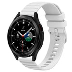 Samsung Galaxy Watch 4 Classic 42mm、Samsung Galaxy Watch 4 Classic 46mm、Samsung Galaxy Watch Active 2 40mm、Samsung Galaxy Watch Active 2 44mm用 20mm ウェービードットパターン ソリッドカラー シリコンウォッチバンド