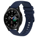 Samsung Galaxy Watch 4 Classic 42mm、Samsung Galaxy Watch 4 Classic 46mm、Samsung Galaxy Watch Active 2 40mm、Samsung Galaxy Watch Active 2 44mm用 20mm ウェービードットパターン ソリッドカラー シリコンウォッチバンド