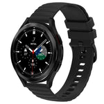Samsung Galaxy Watch 4 Classic 42mm、Samsung Galaxy Watch 4 Classic 46mm、Samsung Galaxy Watch Active 2 40mm、Samsung Galaxy Watch Active 2 44mm用 20mm ウェービードットパターン ソリッドカラー シリコンウォッチバンド