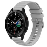 Samsung Galaxy Watch 4 Classic 42mm、Samsung Galaxy Watch 4 Classic 46mm、Samsung Galaxy Watch Active 2 40mm、Samsung Galaxy Watch Active 2 44mm用 20mm ウェービードットパターン ソリッドカラー シリコンウォッチバンド