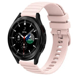 Samsung Galaxy Watch 4 Classic 42mm、Samsung Galaxy Watch 4 Classic 46mm、Samsung Galaxy Watch Active 2 40mm、Samsung Galaxy Watch Active 2 44mm用 20mm ウェービードットパターン ソリッドカラー シリコンウォッチバンド