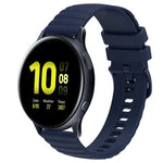 Samsung Galaxy Watch 4 Classic 42mm、Samsung Galaxy Watch 4 Classic 46mm、Samsung Galaxy Watch Active 2 40mm、Samsung Galaxy Watch Active 2 44mm用 20mm ウェービードットパターン ソリッドカラー シリコンウォッチバンド