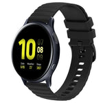 Samsung Galaxy Watch 4 Classic 42mm、Samsung Galaxy Watch 4 Classic 46mm、Samsung Galaxy Watch Active 2 40mm、Samsung Galaxy Watch Active 2 44mm用 20mm ウェービードットパターン ソリッドカラー シリコンウォッチバンド