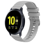 Samsung Galaxy Watch 4 Classic 42mm、Samsung Galaxy Watch 4 Classic 46mm、Samsung Galaxy Watch Active 2 40mm、Samsung Galaxy Watch Active 2 44mm用 20mm ウェービードットパターン ソリッドカラー シリコンウォッチバンド