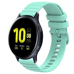 Samsung Galaxy Watch 4 Classic 42mm、Samsung Galaxy Watch 4 Classic 46mm、Samsung Galaxy Watch Active 2 40mm、Samsung Galaxy Watch Active 2 44mm用 20mm ウェービードットパターン ソリッドカラー シリコンウォッチバンド