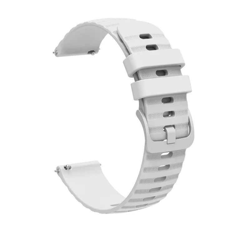Samsung Galaxy Watch3 45mm、Samsung Galaxy Watch 46mm、Samsung Gear S3 Classic、Samsung Gear S3 Frontier用 22mm ウェービードットパターン ソリッドカラー シリコンウォッチバンド