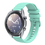 Samsung Galaxy Watch3 45mm、Samsung Galaxy Watch 46mm、Samsung Gear S3 Classic、Samsung Gear S3 Frontier用 22mm ウェービードットパターン ソリッドカラー シリコンウォッチバンド
