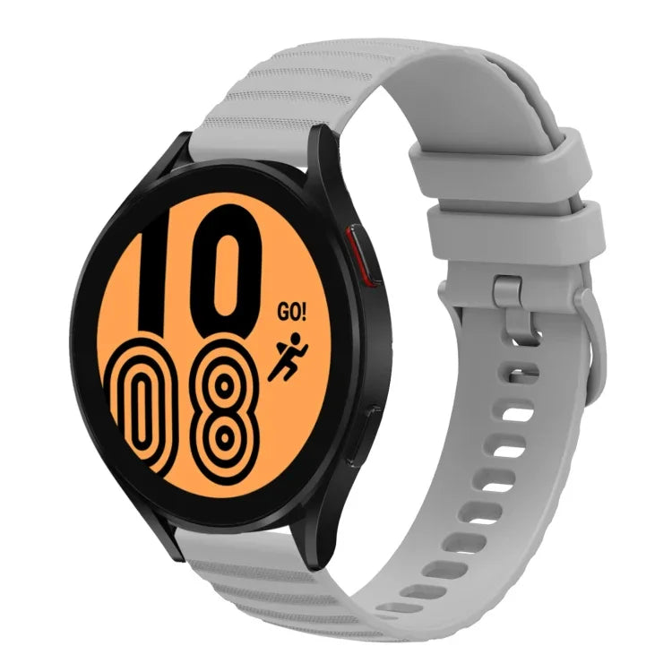 Samsung Galaxy Watch3 45mm、Samsung Galaxy Watch 46mm、Samsung Gear S3 Classic、Samsung Gear S3 Frontier用 22mm ウェービードットパターン ソリッドカラー シリコンウォッチバンド