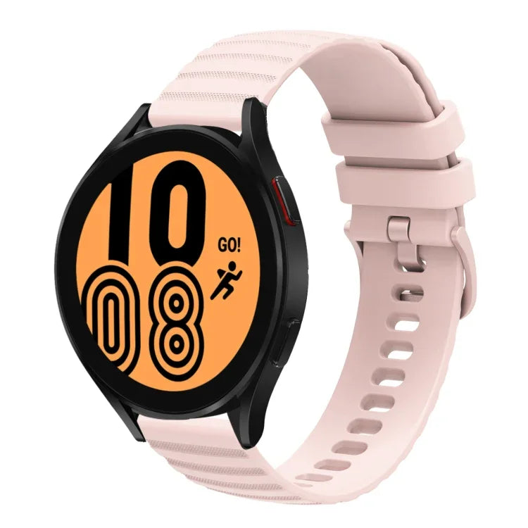 Samsung Galaxy Watch3 45mm、Samsung Galaxy Watch 46mm、Samsung Gear S3 Classic、Samsung Gear S3 Frontier用 22mm ウェービードットパターン ソリッドカラー シリコンウォッチバンド