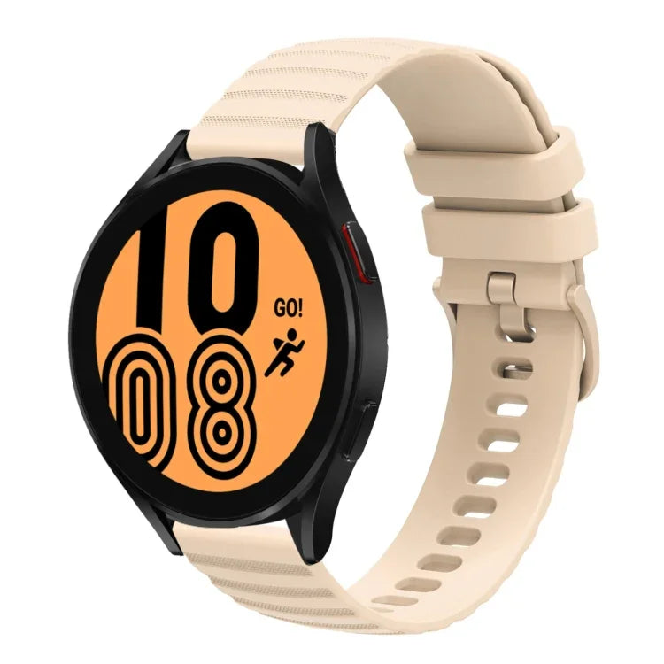 Samsung Galaxy Watch3 45mm、Samsung Galaxy Watch 46mm、Samsung Gear S3 Classic、Samsung Gear S3 Frontier用 22mm ウェービードットパターン ソリッドカラー シリコンウォッチバンド