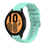 Samsung Galaxy Watch3 45mm、Samsung Galaxy Watch 46mm、Samsung Gear S3 Classic、Samsung Gear S3 Frontier用 22mm ウェービードットパターン ソリッドカラー シリコンウォッチバンド