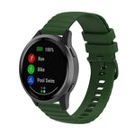 22mm Wavy Dot Pattern Solid Color Silicone Watch Band, For Xiaomi MI Watch Color