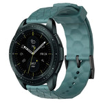 20mm Football Pattern Solid Color Silicone Watch Band, For Samsung Galaxy Watch Active 2 44mm, For Samsung Galaxy Watch 42mm