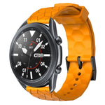 22mmサッカーパターン単色シリコンウォッチバンド、Samsung Galaxy Watch3 45mm 用、Samsung Galaxy Watch 46mm 用、Samsung Gear S3 Classic 用、Samsung Gear S3 Frontier 用
