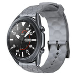 22mmサッカーパターン単色シリコンウォッチバンド、Samsung Galaxy Watch3 45mm 用、Samsung Galaxy Watch 46mm 用、Samsung Gear S3 Classic 用、Samsung Gear S3 Frontier 用