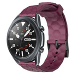 22mmサッカーパターン単色シリコンウォッチバンド、Samsung Galaxy Watch3 45mm 用、Samsung Galaxy Watch 46mm 用、Samsung Gear S3 Classic 用、Samsung Gear S3 Frontier 用