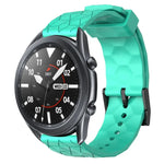 22mmサッカーパターン単色シリコンウォッチバンド、Samsung Galaxy Watch3 45mm 用、Samsung Galaxy Watch 46mm 用、Samsung Gear S3 Classic 用、Samsung Gear S3 Frontier 用