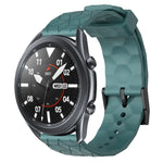 22mmサッカーパターン単色シリコンウォッチバンド、Samsung Galaxy Watch3 45mm 用、Samsung Galaxy Watch 46mm 用、Samsung Gear S3 Classic 用、Samsung Gear S3 Frontier 用