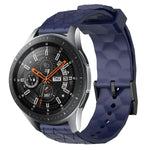 22mmサッカーパターン単色シリコンウォッチバンド、Samsung Galaxy Watch3 45mm 用、Samsung Galaxy Watch 46mm 用、Samsung Gear S3 Classic 用、Samsung Gear S3 Frontier 用