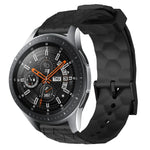 22mmサッカーパターン単色シリコンウォッチバンド、Samsung Galaxy Watch3 45mm 用、Samsung Galaxy Watch 46mm 用、Samsung Gear S3 Classic 用、Samsung Gear S3 Frontier 用