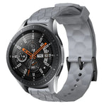 22mmサッカーパターン単色シリコンウォッチバンド、Samsung Galaxy Watch3 45mm 用、Samsung Galaxy Watch 46mm 用、Samsung Gear S3 Classic 用、Samsung Gear S3 Frontier 用