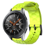22mmサッカーパターン単色シリコンウォッチバンド、Samsung Galaxy Watch3 45mm 用、Samsung Galaxy Watch 46mm 用、Samsung Gear S3 Classic 用、Samsung Gear S3 Frontier 用
