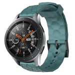 22mmサッカーパターン単色シリコンウォッチバンド、Samsung Galaxy Watch3 45mm 用、Samsung Galaxy Watch 46mm 用、Samsung Gear S3 Classic 用、Samsung Gear S3 Frontier 用