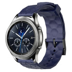 22mmサッカーパターン単色シリコンウォッチバンド、Samsung Galaxy Watch3 45mm 用、Samsung Galaxy Watch 46mm 用、Samsung Gear S3 Classic 用、Samsung Gear S3 Frontier 用