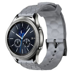 22mmサッカーパターン単色シリコンウォッチバンド、Samsung Galaxy Watch3 45mm 用、Samsung Galaxy Watch 46mm 用、Samsung Gear S3 Classic 用、Samsung Gear S3 Frontier 用