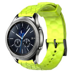 22mmサッカーパターン単色シリコンウォッチバンド、Samsung Galaxy Watch3 45mm 用、Samsung Galaxy Watch 46mm 用、Samsung Gear S3 Classic 用、Samsung Gear S3 Frontier 用