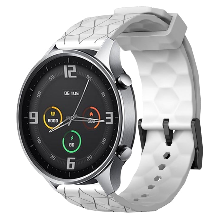 22mm Football Pattern Solid Color Silicone Watch Band, For Xiaomi MI Watch Color