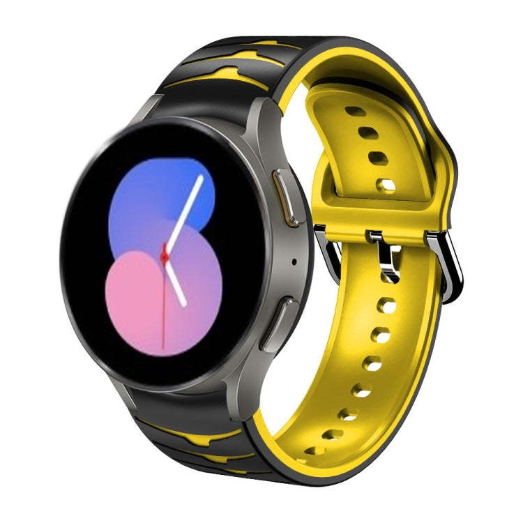 カーブテクスチャー シリコンウォッチバンド、Samsung Galaxy Watch 5 44mm用、Samsung Galaxy Watch 5 40mm用、Samsung Galaxy Watch 5 Pro 45mm用