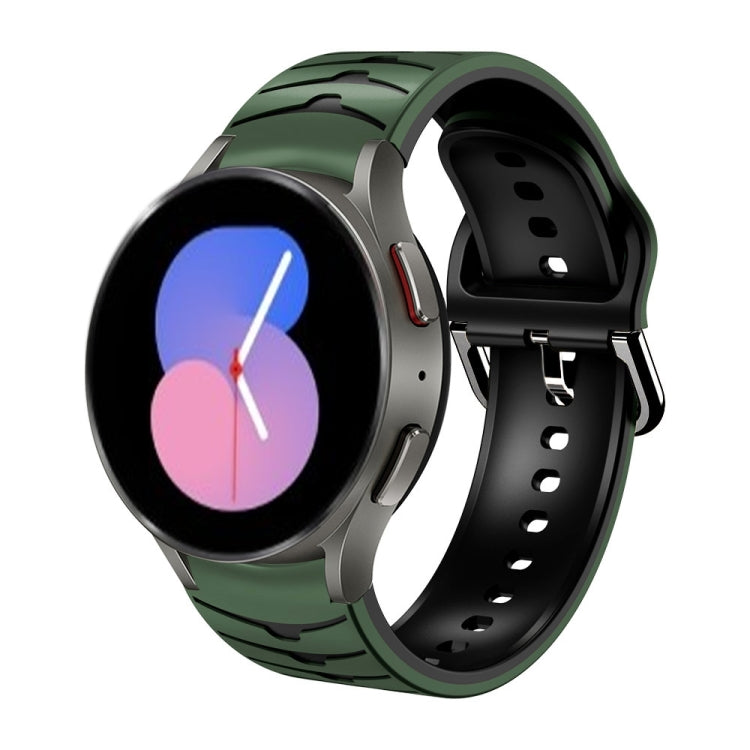 カーブテクスチャー シリコンウォッチバンド、Samsung Galaxy Watch 5 44mm用、Samsung Galaxy Watch 5 40mm用、Samsung Galaxy Watch 5 Pro 45mm用