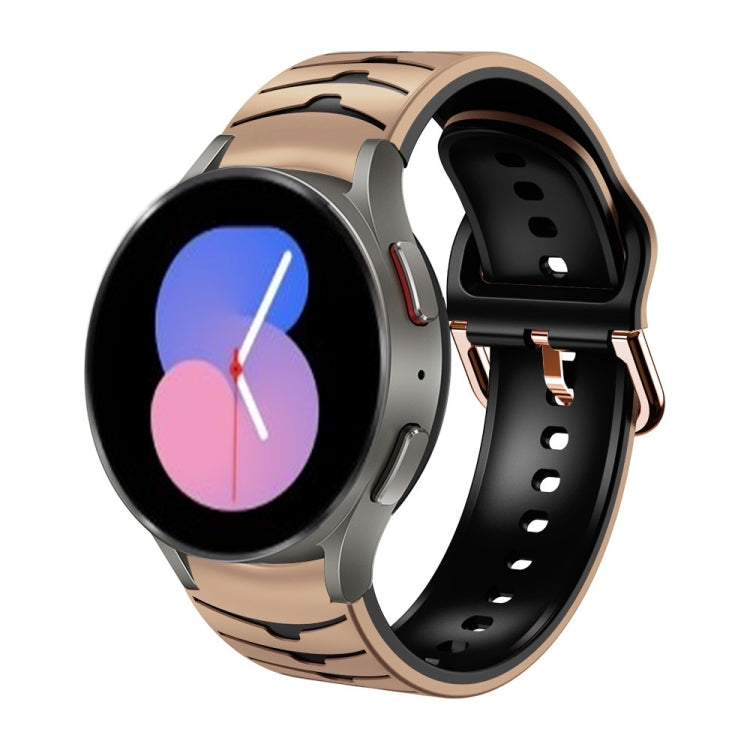 カーブテクスチャー シリコンウォッチバンド、Samsung Galaxy Watch 5 44mm用、Samsung Galaxy Watch 5 40mm用、Samsung Galaxy Watch 5 Pro 45mm用