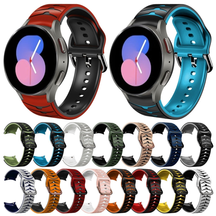 カーブテクスチャー シリコンウォッチバンド、Samsung Galaxy Watch 5 44mm用、Samsung Galaxy Watch 5 40mm用、Samsung Galaxy Watch 5 Pro 45mm用
