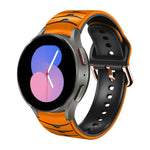 カーブテクスチャー シリコンウォッチバンド、Samsung Galaxy Watch 5 44mm用、Samsung Galaxy Watch 5 40mm用、Samsung Galaxy Watch 5 Pro 45mm用