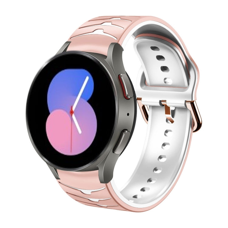 カーブテクスチャー シリコンウォッチバンド、Samsung Galaxy Watch 5 44mm用、Samsung Galaxy Watch 5 40mm用、Samsung Galaxy Watch 5 Pro 45mm用