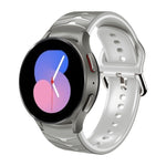 カーブテクスチャー シリコンウォッチバンド、Samsung Galaxy Watch 5 44mm用、Samsung Galaxy Watch 5 40mm用、Samsung Galaxy Watch 5 Pro 45mm用
