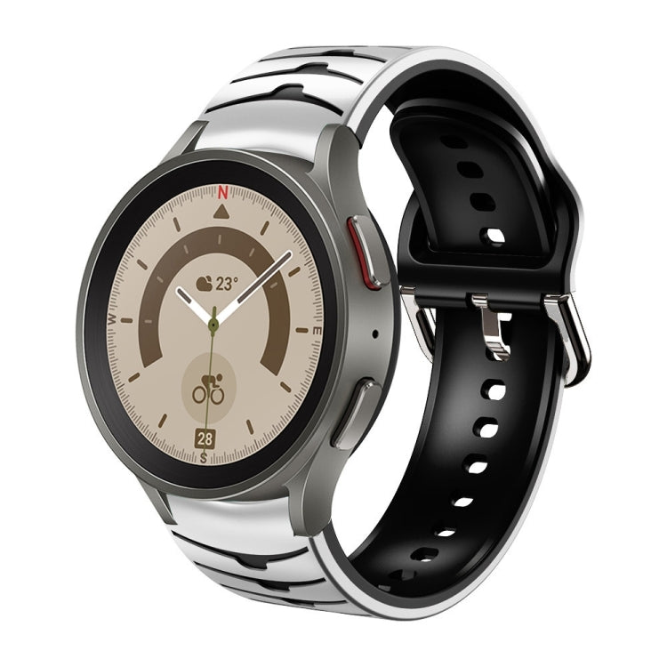 カーブテクスチャー シリコンウォッチバンド、Samsung Galaxy Watch 5 44mm用、Samsung Galaxy Watch 5 40mm用、Samsung Galaxy Watch 5 Pro 45mm用